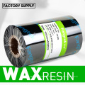 carbon barcode Wax resin 100mm*300m thermal transfer ribbon printer ribbon